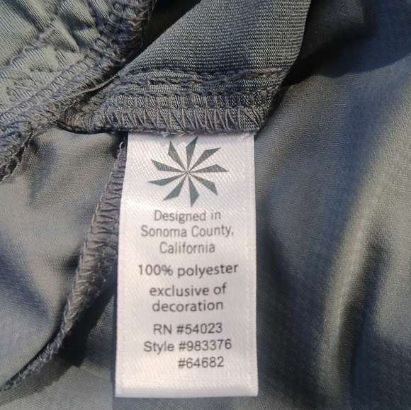 Athleta Short Mesh Racer Run Short Size Large Grey Tie Waist Featherweight Large - Picture 7 of 11